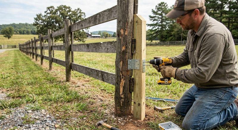 Wood Fence Repair Service